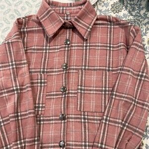 Pink and Grey Flannel, size large